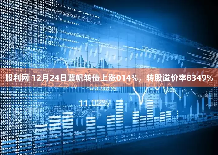 股利网 12月24日蓝帆转债上涨014%，转股溢价率8349%
